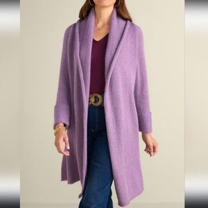 Soft Surroundings Purple Cardigan